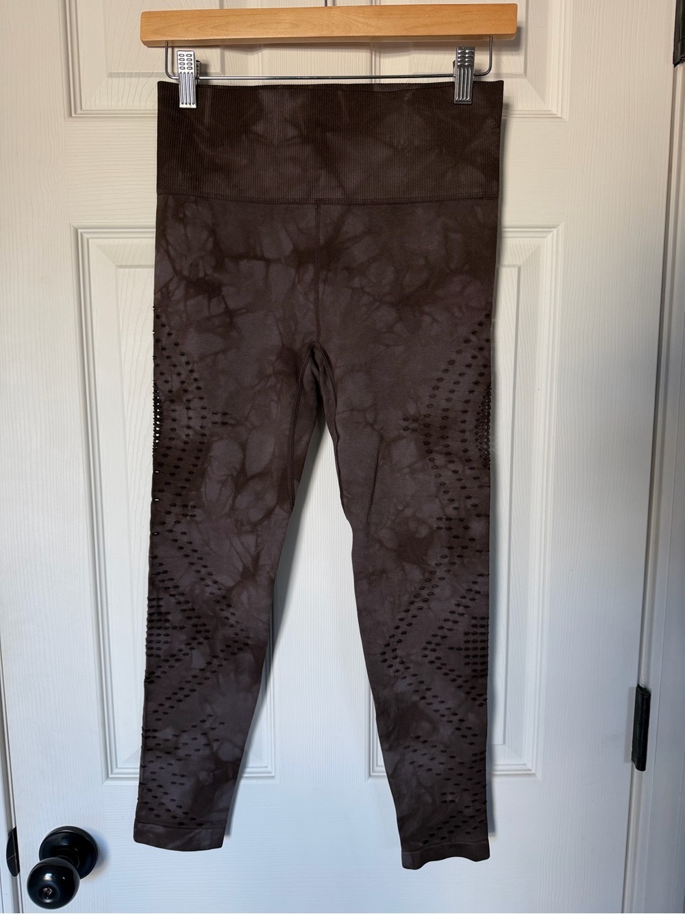 Betsey Johnson Brown Tie-Dye High-Waist Leggings Small